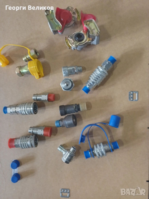 Бързи връзки-хидравл. и пневмат.Корм.щанга МТЗ 952.Нипели разл.размери., снимка 1