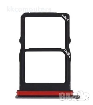 SIM / MicroSD държач /Черен/ за Huawei P30 Баркод : 562668, снимка 1