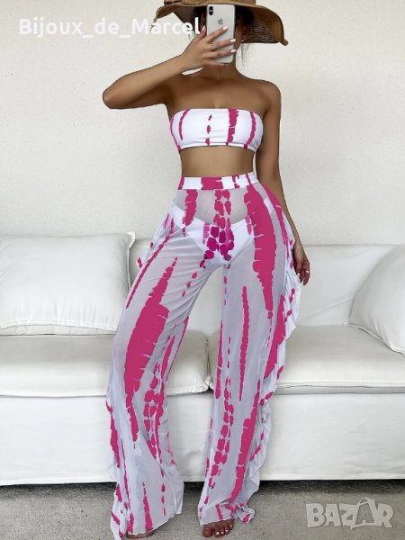 Бански Prata Pink 3 части - S M L размери, снимка 1