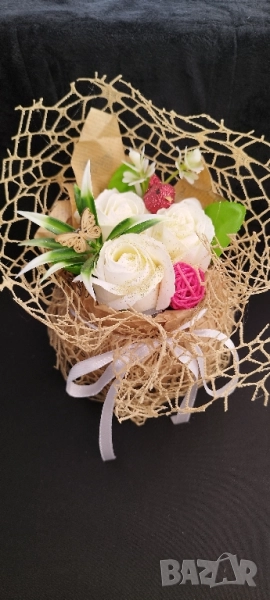 букет сапунени рози, снимка 1