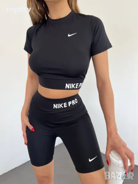 Nike дамски черен спортен екип , снимка 1