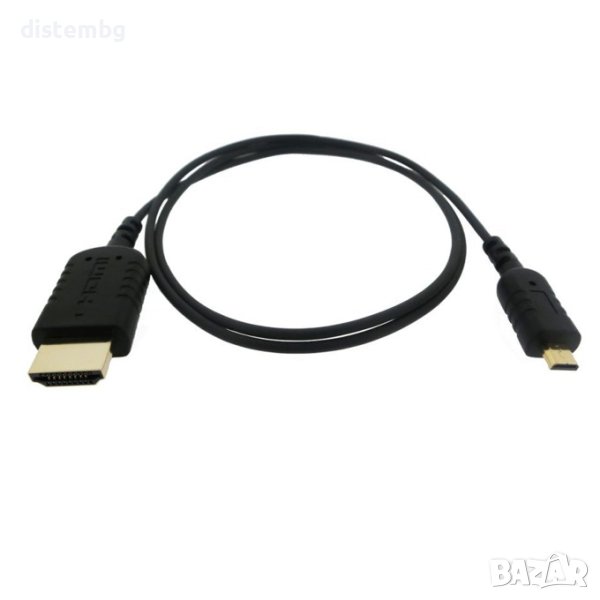 Кабел от Micro HDMI(м) към HDMI(м), 1.5m, снимка 1