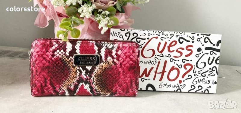 Луксозно портмоне Guess/червен животински принт  код SG-R35P, снимка 1