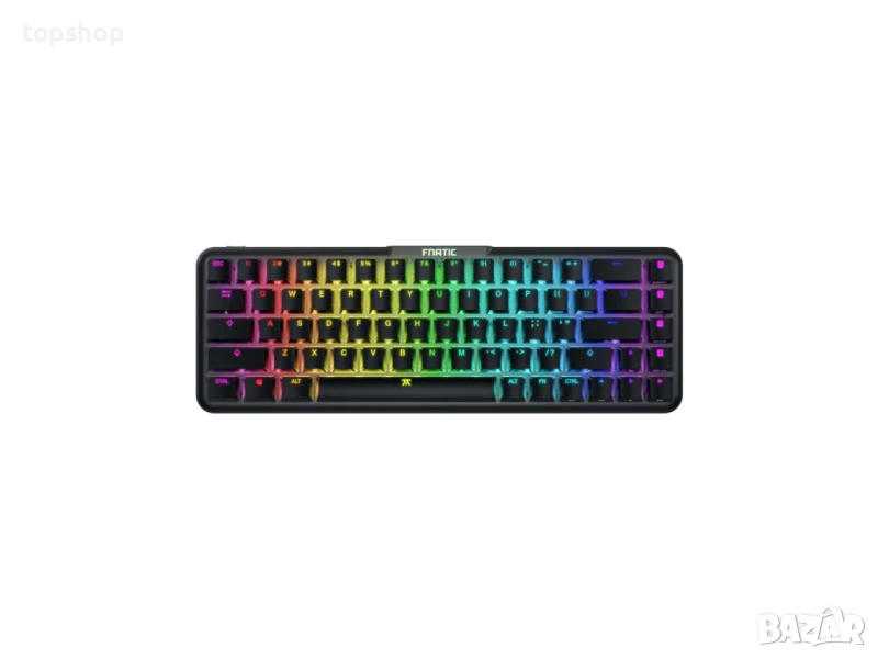 НОВА, ТЕСТВАНА FNATIC STREAK65 компактна RGB 60 геймърска механична клавиатура..., снимка 1