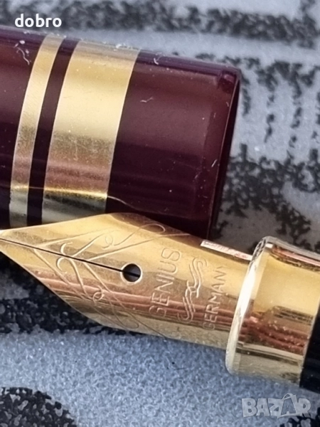 писалка луксозна retro genius iridium point Germany позлатена , снимка 1