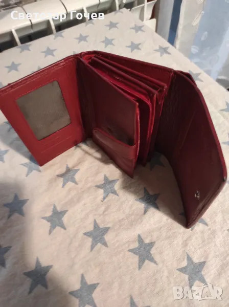 Кожено портмоне елегантно дамско, снимка 1
