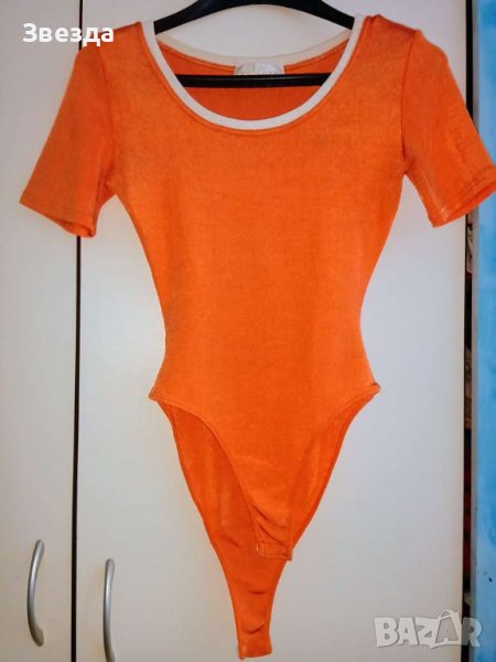 Боди  - оранж, ликра, снимка 1