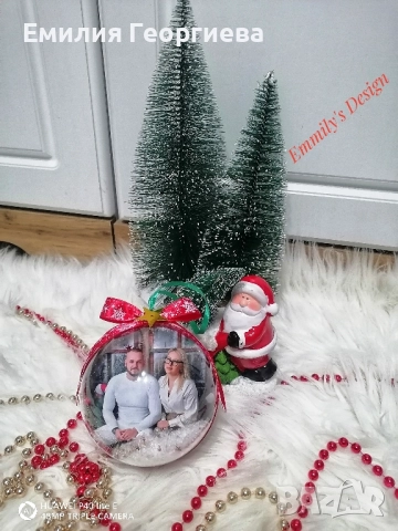 Коледни топки със снимки ♥️, снимка 6 - Коледни подаръци - 52621899