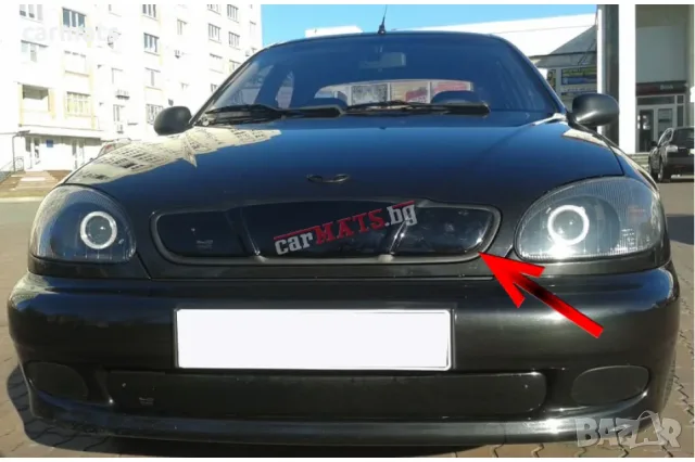 Зимен дефлектор (протектор) за решетка HЕКО за Daewoo Lanos (1997-2002) - upper