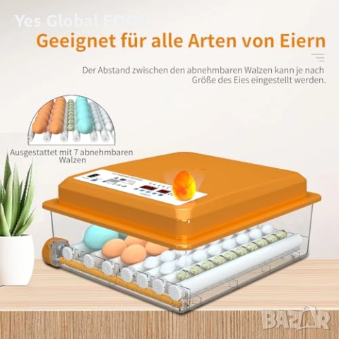 Chalixion инкубатор за 36 яйца автоматичен, снимка 5 - Друга електроника - 53443627