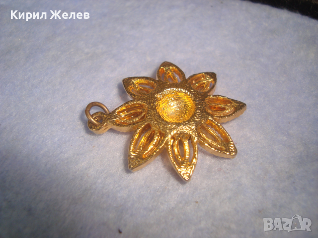КРАСИВО ПОЗЛАТЕНО ЦВЕТЕ - ФЛОРАЛНА АРТ ВИСУЛКА ПЕНДАНТ МЕДАЛЬОН 18127, снимка 8 - Колиета, медальони, синджири - 36224594