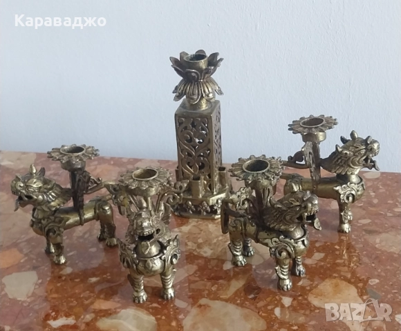 Античен свещник, снимка 6 - Други - 51539434