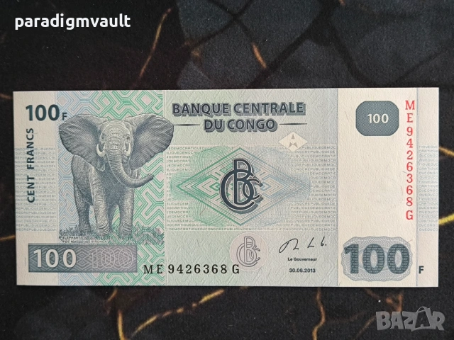 Банкнота - Конго - 100 франка UNC | 2013г.
