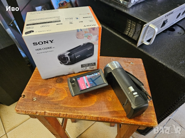 Видеокамера Sony HDR-CX240E Пълен комплект, отлично състояние., снимка 6 - Камери - 52077128