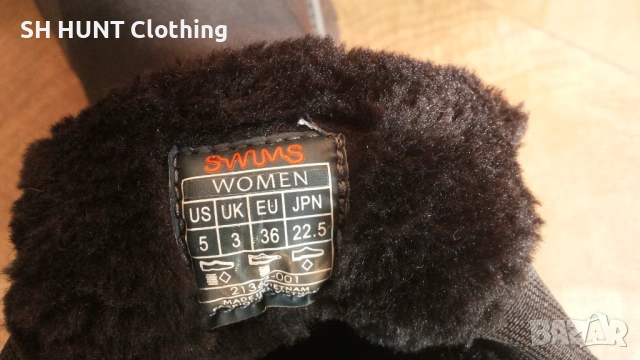 SWIMS Olivia Fur Puffer 21364-001 размер EUR 36 / UK 3 зимни дамски 53-13-S, снимка 18 - Дамски боти - 53115324