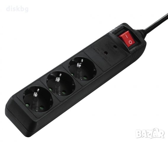 Нов разклонител HAMA, 3 гнезда с ключ, снимка 1