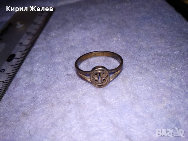 СТАРИНЕН СРЕБЪРЕН ПРЪСТЕН ПАТИНИРАНО СРЕБРО ВИСОКА ПРОБА МАЙСТОРСКА РЪЧНА ИЗРАБОТКА 35025, снимка 9 - Антикварни и старинни предмети - 39653904