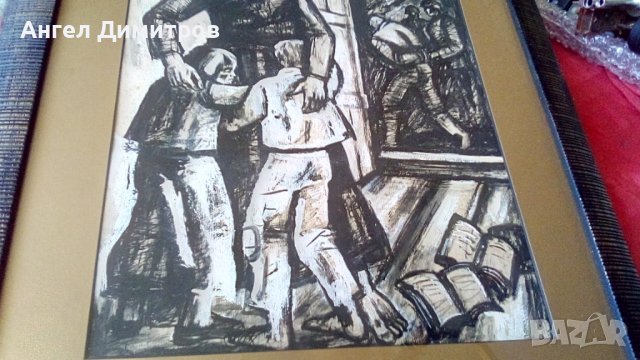 Илия Петров картина смесена техника , снимка 7 - Картини - 41611584