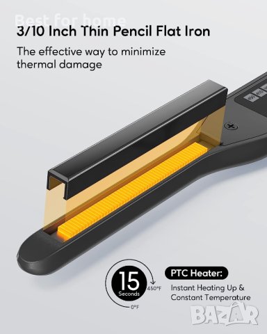 Преса за брада и коса с тънки плочи 0,75 см от Stylocks QY1088, снимка 4 - Преси за коса - 41661804