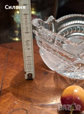 Кристална купа, снимка 8 - Декорация за дома - 52680142