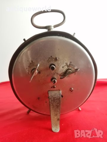 Рядък Стар Голям Английски Часовник , Будилник Foreign, снимка 5 - Антикварни и старинни предмети - 41594719