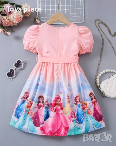 5г, 6г Рокля на принцеси, празнична рокля Нова, снимка 4 - Детски рокли и поли - 50934007