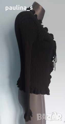 Памучна Винтидж жилетка модел топ "H & M" (Hennens & Mauriz) / голям размер , снимка 3 - Блузи с дълъг ръкав и пуловери - 34734242