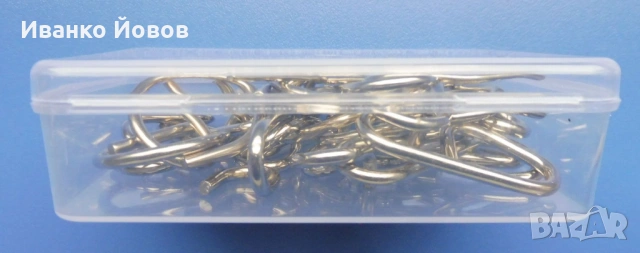 10 броя 3D метални пъзели + подарък кутия – Образователно, Забавно,  Предизвикателно за IQ, снимка 14 - Пъзели - 53523525