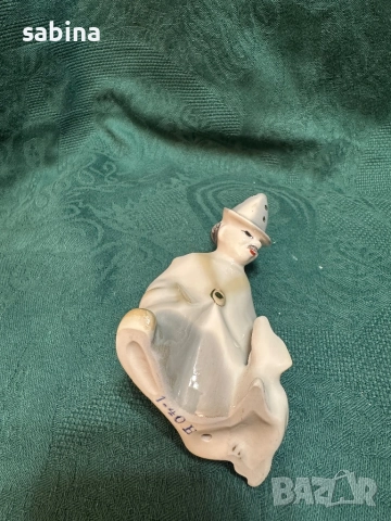 Винтидж рядка порцеланова статуетка „Клоунът Моливко с кучето Клякса“,  Полонски ЗХК. СССР, 1985 г. , снимка 4 - Антикварни и старинни предмети - 52999046