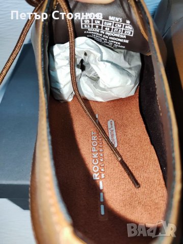 Стилни мъжки обувки от естествена кожа ROCKPORT by ADIDAS №43, снимка 6 - Официални обувки - 35661690