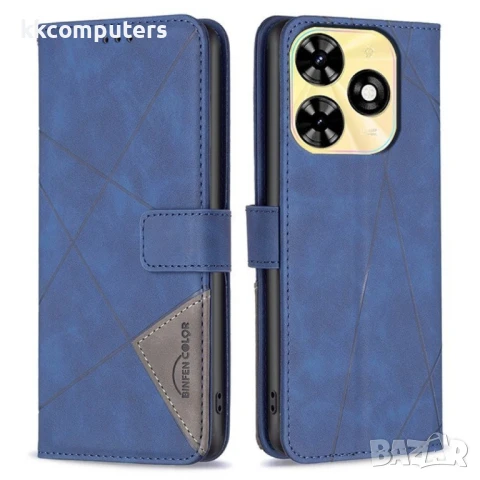 TECNO Spark Go 2024 4G / Spark 20 / Spark 20C / Pop 8 BINFEN COLOR Magnetic Wallet Калъф и Протектор, снимка 3 - Калъфи, кейсове - 50952394