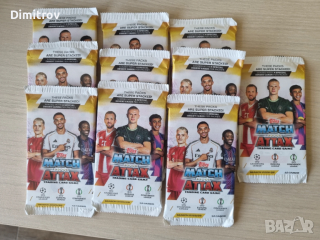 Topps Match Attax 25/26 пакет x 10 броя, снимка 2 - Колекции - 53684313