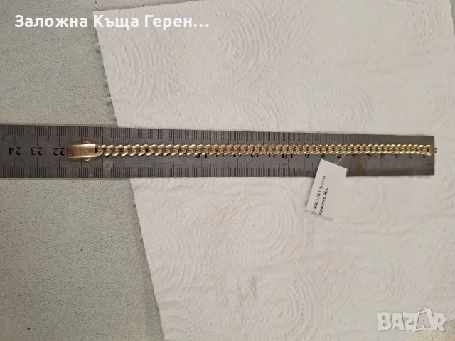 Златна гривна 6,96гр, снимка 4 - Гривни - 56354593