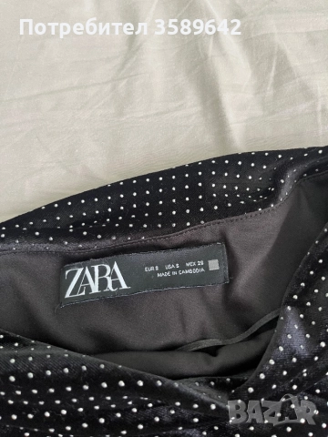 Елегантна черна рокля, снимка 2 - Рокли - 52559157