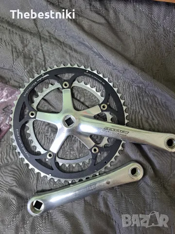 Курбели Campagnolo Centaur 172.5 mm + Campagnolo средно движение, снимка 2 - Части за велосипеди - 55740372