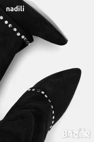 НОВИ елегантни ботуши с ток, снимка 2 - Дамски ботуши - 50345493