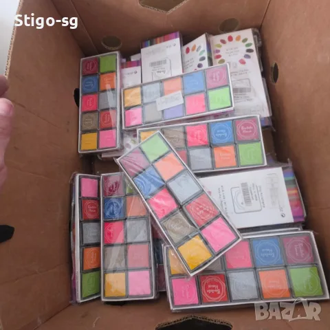 Комплект мастилени тампони за отпечатъци Finger Print Ink Pad – 26 броя (ЛОТ), снимка 4 - Рисуване и оцветяване - 56243037