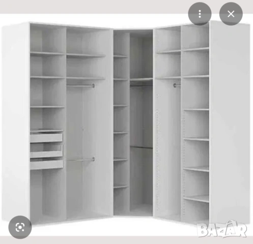 Чисто нов модулен ъглов гардероб