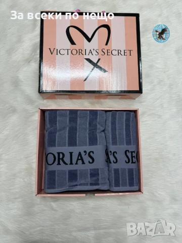 Victoria's Secret Луксозни Хавлии - 2бр. в кутия - Налични Различни Цветове Код E435, снимка 4 - Хавлиени кърпи - 50483026