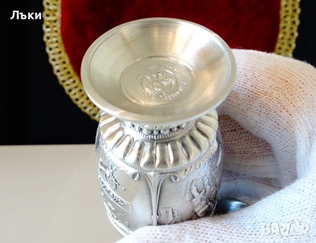 Чаши от калай с картини за старите пощи. , снимка 7 - Антикварни и старинни предмети - 39967937