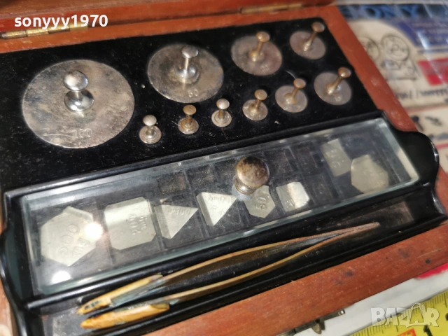 ДЪРВЕНА КУТИЯ С ТЕГЛИЛКИ-АНТИКА/РЕЛИКВА 0901261053, снимка 13 - Антикварни и старинни предмети - 53041012