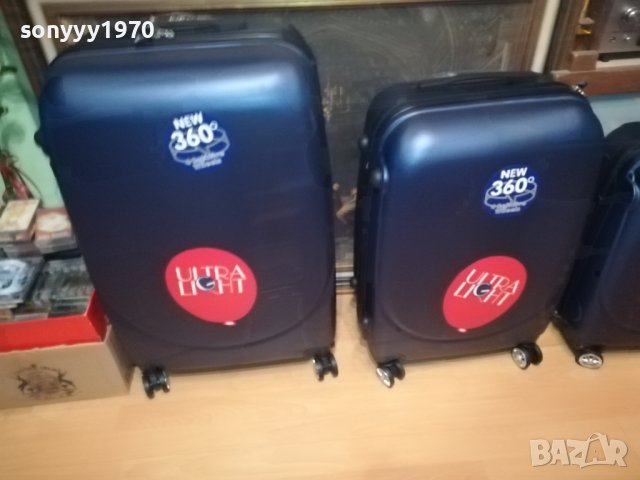 КУФАРИ 4БР НОВИ С ТВЪРДИ СТРАНИЦИ И КОЛЕЛЦА 1108231005, снимка 4 - Куфари - 41822375