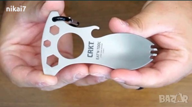 мултитул джобна льжица вилица отварачка за хранене къмпинг лов, снимка 5 - Други - 42076297