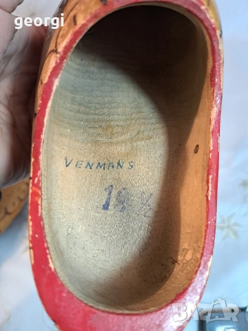 винтидж холандски дървени обувки сабо 32/2, снимка 8 - Антикварни и старинни предмети - 53081878