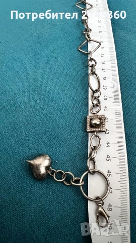 Сребърен синджир, снимка 3 - Колиета, медальони, синджири - 53325007