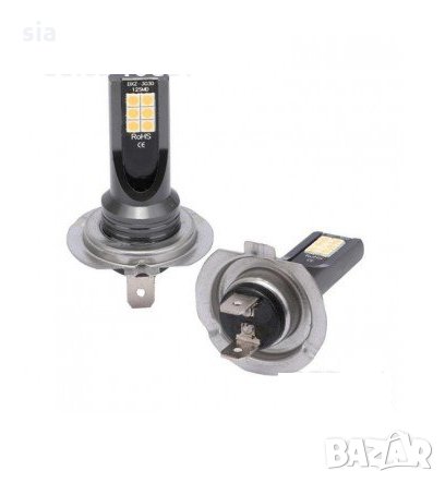  Диодна крушка (LED крушка) 12/24V, H7, без кабел, 1400lm, 60W, снимка 2 - Аксесоари и консумативи - 34202694