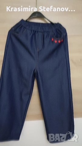 зимни ватирани дънки за момиче, снимка 3 - Детски панталони и дънки - 53762593