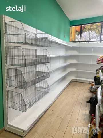 Крайстенен стелаж за хляб с телен рафт, снимка 2 - Стелажи и щандове - 44598028