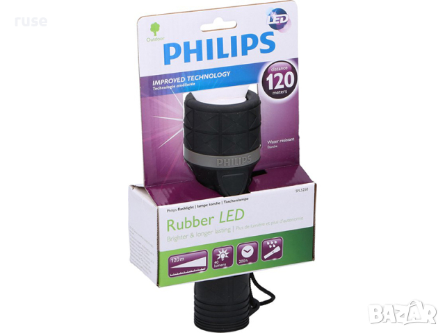 НОВИ! Фенер LED Philips Rubber 120м 80lm, снимка 3 - Къмпинг осветление - 44760781
