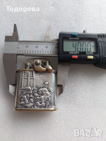 Много рядък модел на стара сребърна запалка, снимка 12 - Антикварни и старинни предмети - 53606508